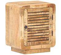 VIDAXL - Comodino 40x30x50 Cm In Legno Massello Di Mango Grezzo