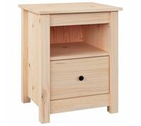 vidaXL Comodino 40x35x49 cm in Legno Massello di Pino