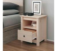 vidaXL Comodino 40x35x49 cm in Legno Massello di Pino