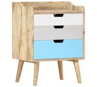 vidaXL Comodino 47x35x63 cm in Legno Massello di Mango
