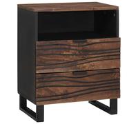vidaXL Comodino - 50 x 33 x 60 cm - Fatto in Legno Massello e Legno Ingenerato