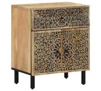 VIDAXL - Comodino 50x33x60 Cm In Legno Massello Di Mango - SPEDIZIONE GRATUITA