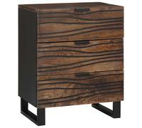 vidaXL Comodino - 50x33x60 cm in legno massello di mango e legno ingegnerizzato.