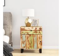vidaXL Comodino 50x33x60cm Legno Massello Recupero e Legno Multistrato