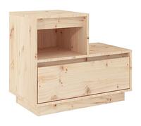 vidaXL Comodino 60x34x51 cm in Legno Massello di Pino