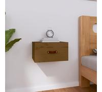 vidaXL Comodino a Muro ambra 40x29,5x22 cm