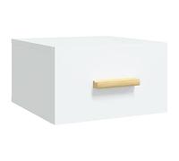 vidaXL Comodino a Muro Bianco 35x35x20 cm