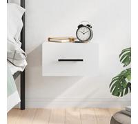 vidaXL Comodino a Muro Bianco 35x35x20 cm