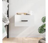 vidaXL Comodino a Muro Bianco Lucido 35x35x20 cm