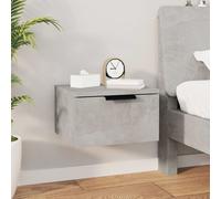 vidaXL Comodino a Muro Grigio Cemento 34x30x20 cm
