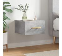 vidaXL Comodino a Muro Grigio Cemento 35x35x20 cm