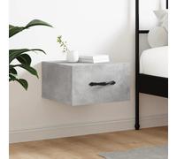 vidaXL Comodino a Muro Grigio Cemento 35x35x20 cm