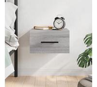 vidaXL Comodino a Muro Grigio Sonoma 35x35x20 cm