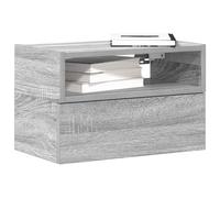vidaXL Comodino a Muro Grigio Sonoma 45x26x28,5 cm