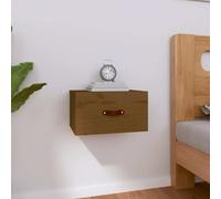 vidaXL Comodino a Muro Miele 40x29,5x22 cm
