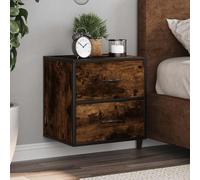 vidaXL Comodino a Muro Rovere Fumo 40x31x39,5 cm