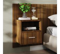 vidaXL Comodino a Muro Rovere Marrone