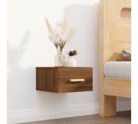 vidaXL Comodino a Muro Rovere Marrone 35x35x20 cm