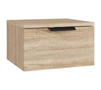 vidaXL Comodino a Muro Rovere Sonoma 34x30x20 cm