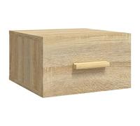 vidaXL Comodino a Muro Rovere Sonoma 35x35x20 cm