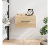 vidaXL Comodino a Muro Rovere Sonoma 35x35x20 cm