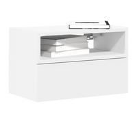 vidaXL Comodino a Parete Bianco 45x26x28,5 cm