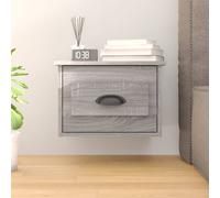 vidaXL Comodino a Parete Grigio Sonoma 41,5x36x28 cm