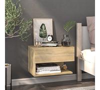 vidaXL Comodino a Parete Rovere Sonoma