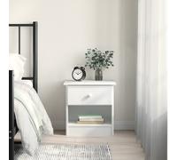 vidaXL Comodino ALTA Bianco 41x35x41 cm in Legno Massello di Pino