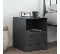 vidaXL Comodino Antracite 34,5x39x44 cm in Acciaio
