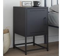 vidaXL Comodino Antracite 36x39x60,5 cm in Acciaio