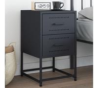 vidaXL Comodino Antracite 36x39x60,5 cm in Acciaio