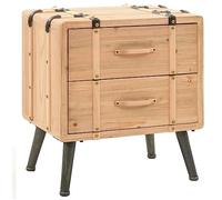 vidaXL Comodino Armadietto Mobiletto Tavolino da Notte Comò Arredo Cassettiera Mobiletto per Camera da Letto Arredamento Legno Massello di Abete