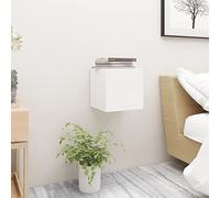 vidaXL Comodino Bianco 30,5x30x30 cm in Legno Multistrato