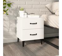 vidaXL Comodino Bianco 40x35x47,5 cm