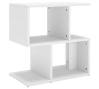 vidaXL Comodino Bianco 50x30x51,5 cm in Legno Multistrato