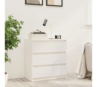 vidaXL Comodino Bianco 60x36x64 cm in Legno Massello di Pino Portate i vostri interni al livello successivo con questo comodino in legno ben progettato e dal tocco chic. La struttura robusta del mobil