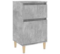 vidaXL Comodino, comodino, comodino, supporto per telefono, camera da letto, comodino, mobiletto con cassetto, stile scandinavo, grigio cemento
