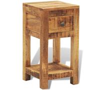 vidaXL Comodino con 1 Cassetto in Legno Massello di Mango