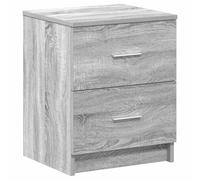 vidaXL Comodino con 2 Cassetti Grigio Sonoma 40x36x50 cm, tavolino da Notte, tavolino, Arredamento per Camera da Letto, Comodino per Camera da Letto