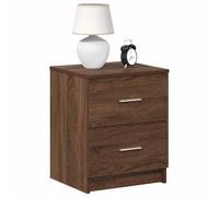 vidaXL Comodino con 2 Cassetti Rovere Marrone 40x36x50 cm