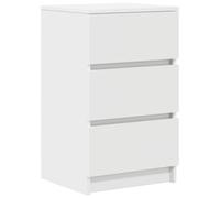 vidaXL Comodino con 3 cassetti Bianco 39x35x65 cm