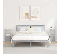 vidaXL Comodino con cassetto 2 pcs Grigio Sonoma 30,5 x 27 x 59,5 cm