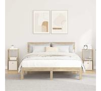 vidaXL Comodino con cassetto 2 pcs Rovere Sonoma 30,5 x 27 x 59,5 cm