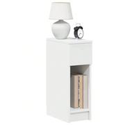 vidaXL Comodino con Cassetto Bianco 20x36x60 cm Che tu stia cercando il tuo libro preferito o riponendo i tuoi oggetti essenziali per la notte, questo comodino unisce stile e praticità, rendendolo un'