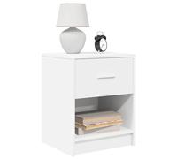 vidaXL Comodino con cassetto Bianco 40x34x50 cm - Tavolino da notte