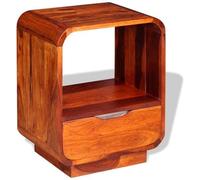 VIDAXL - Comodino Con Cassetto In Legno Massello Di Shisham 40x30x50 Cm