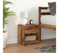 vidaXL Comodino con Cassetto Legno Antico 39x28x41 cm