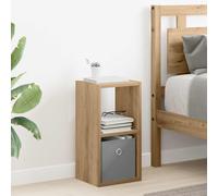 vidaXL Comodino con cassetto Rovere artigianale 25,5 x 22 x 49,5 cm
