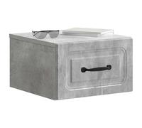 vidaXL Comodino da parete, 2 pezzi, grigio cemento, 34,5 x 33 x 20 cm